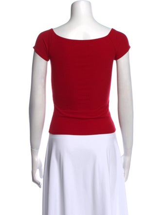 Reformation Scoop Neck Short Sleeve T-Shirt