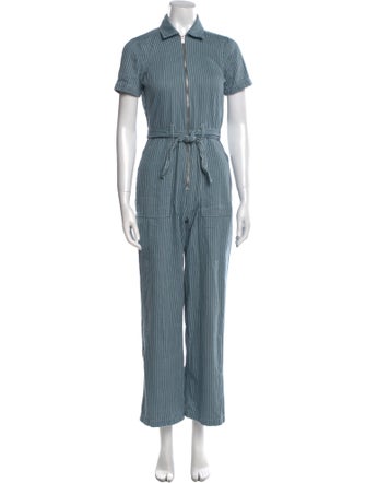 Reformation Striped Jumpsuit