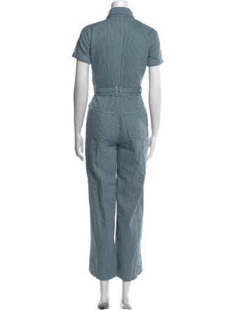 Reformation Striped Jumpsuit