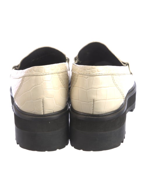 Reformation Embossed Leather Loafers