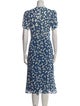 Reformation Floral Print Midi Length Dress