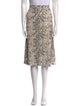 Reformation Animal Print Knee-Length Skirt