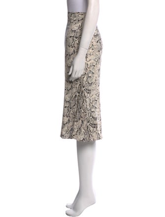 Reformation Animal Print Knee-Length Skirt