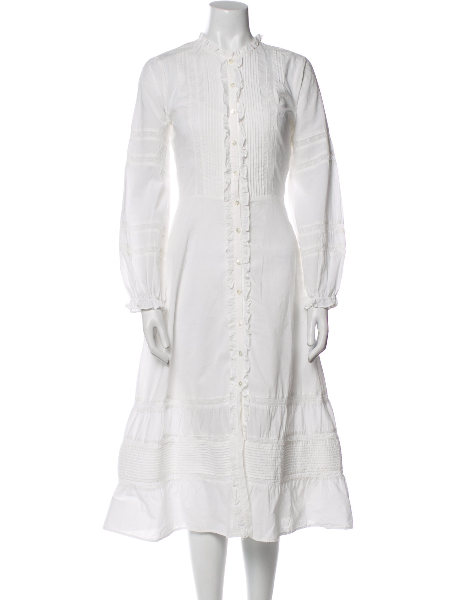 Reformation Mock Neck Midi Length Dress