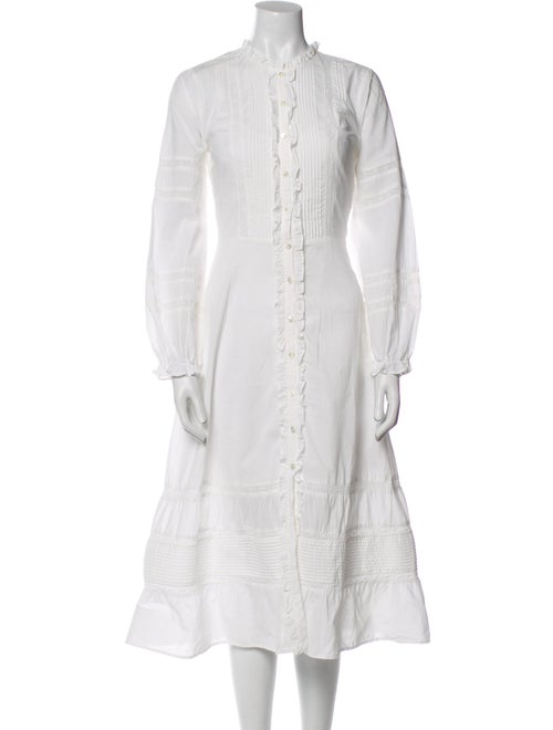 Reformation Mock Neck Midi Length Dress