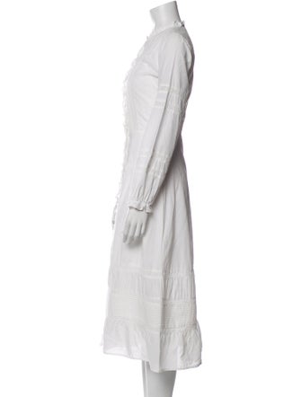 Reformation Mock Neck Midi Length Dress