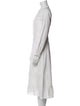 Reformation Mock Neck Midi Length Dress