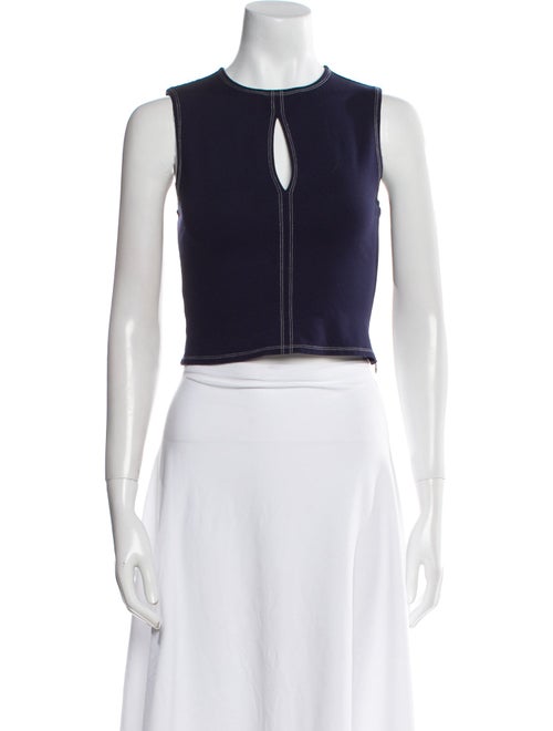 Reformation Crew Neck Sleeveless Crop Top