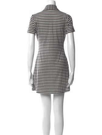 Reformation Plaid Print Mini Dress