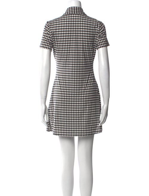 Reformation Plaid Print Mini Dress