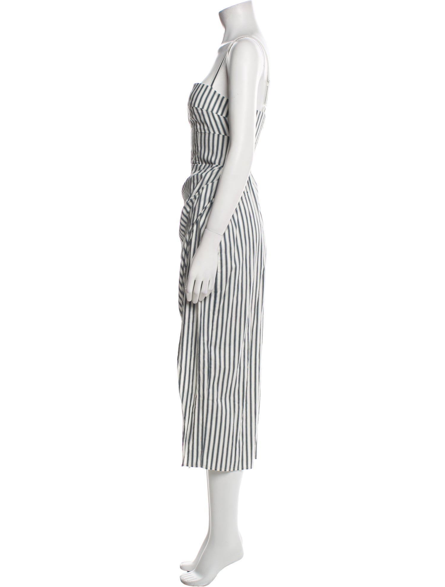 Reformation Striped Long Dress