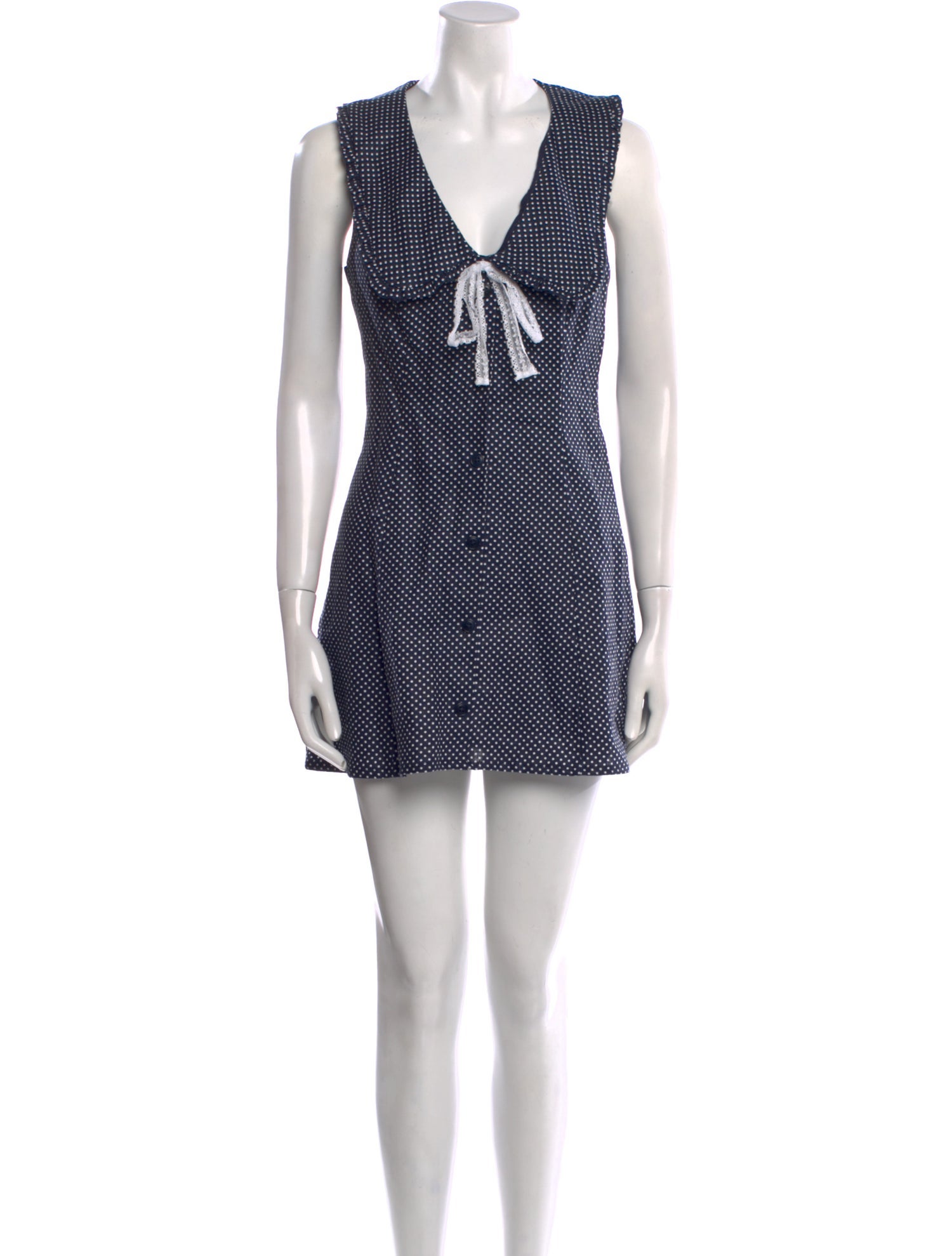 Reformation Polka Dot Print Mini Dress