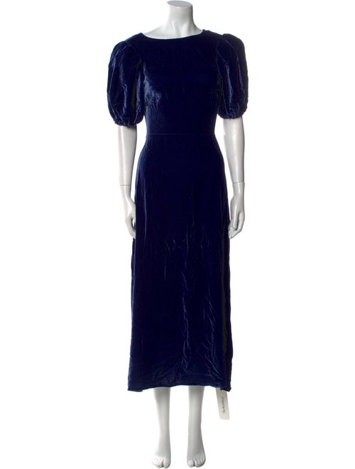 Reformation Bateau Neckline Long Dress