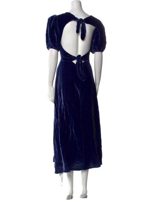 Reformation Bateau Neckline Long Dress