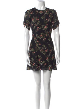 Reformation Floral Print Mini Dress