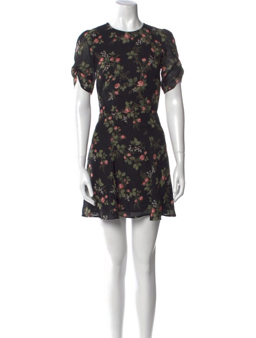 Reformation Floral Print Mini Dress
