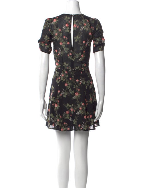Reformation Floral Print Mini Dress