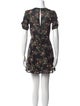 Reformation Floral Print Mini Dress
