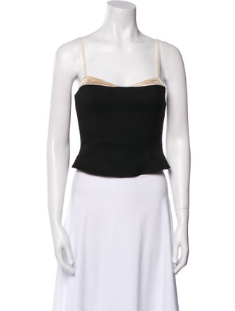 Reformation Square Neckline Sleeveless Crop Top