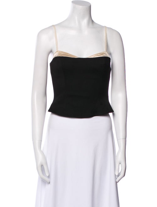 Reformation Square Neckline Sleeveless Crop Top
