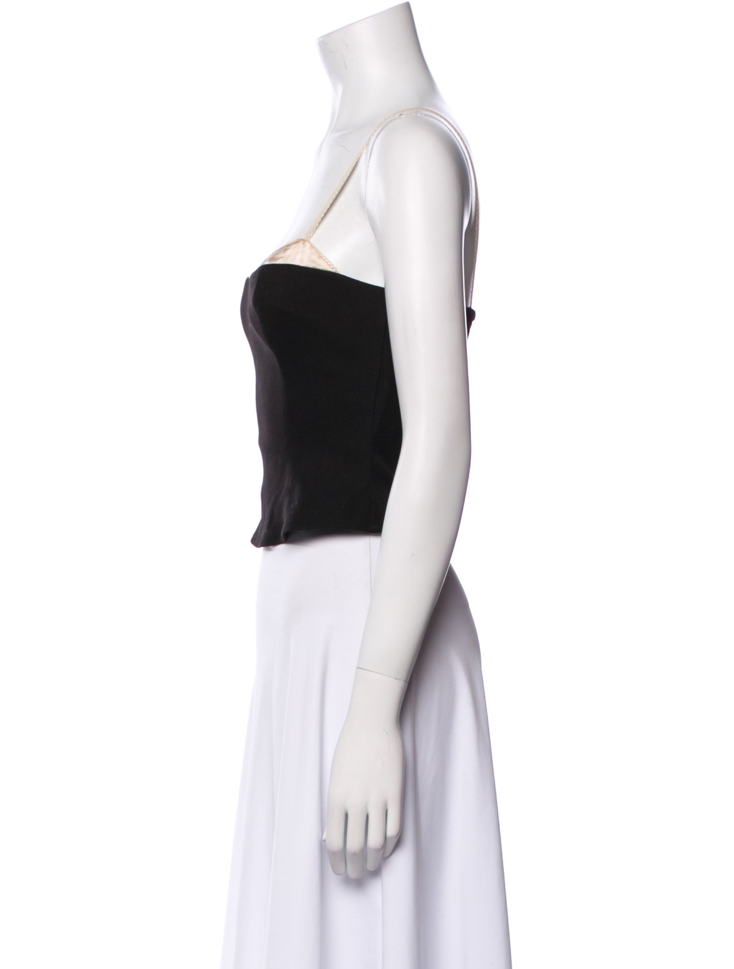 Reformation Square Neckline Sleeveless Crop Top