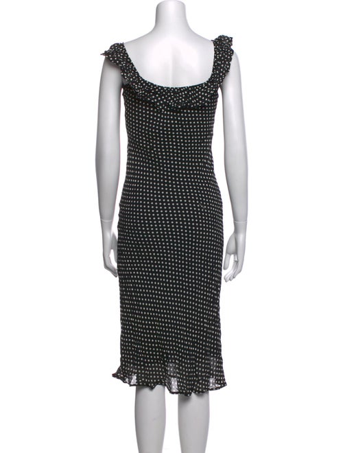 Reformation Polka Dot Print Midi Length Dress