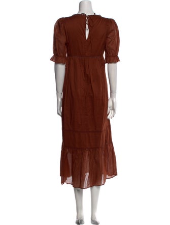 Reformation Square Neckline Long Dress