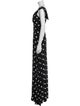 Reformation Polka Dot Print Long Dress
