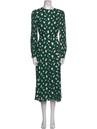 Reformation Printed Midi Length Dress