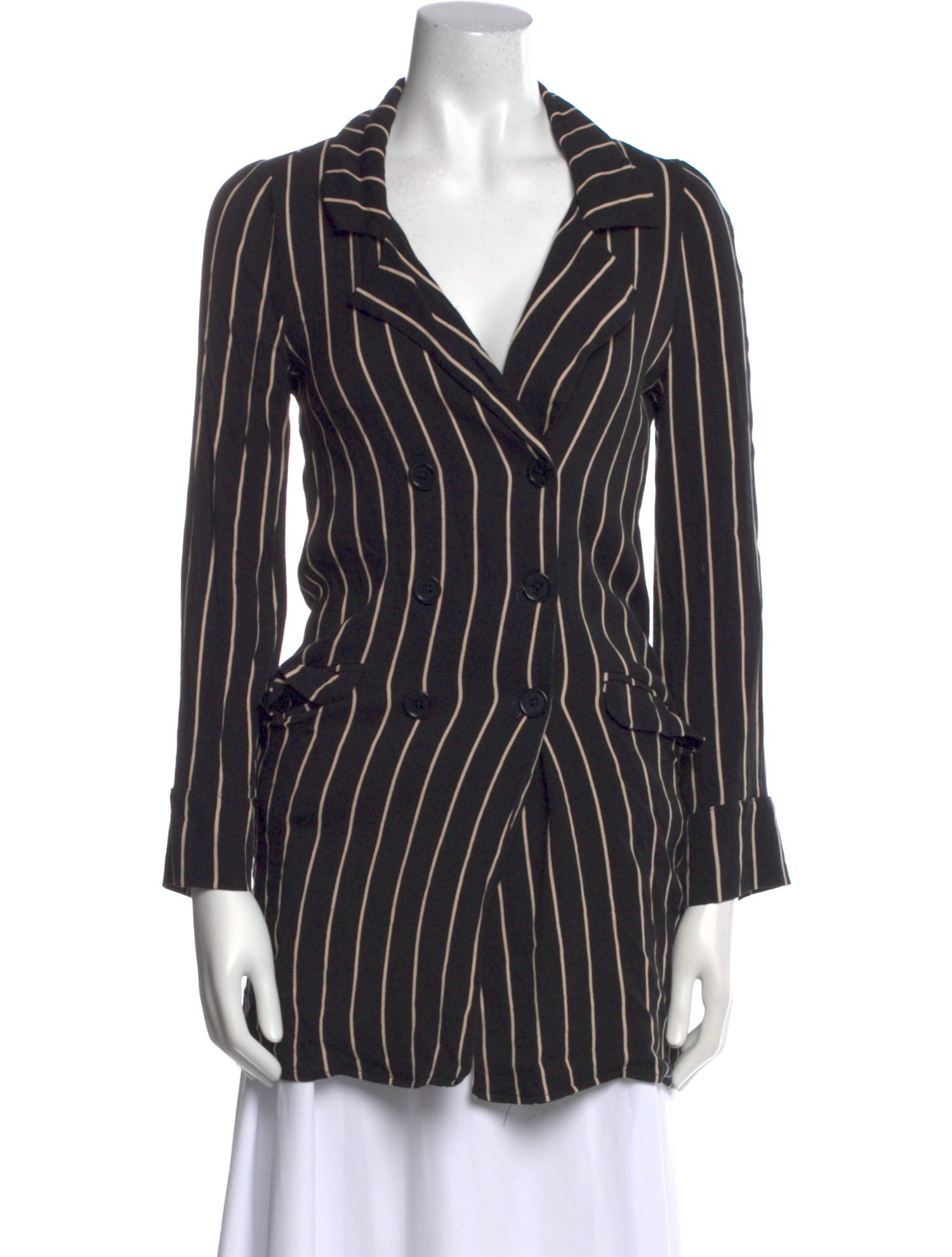 Reformation Striped V-Neck Tunic