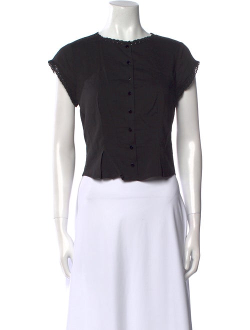 Reformation Crew Neck Short Sleeve Crop Top