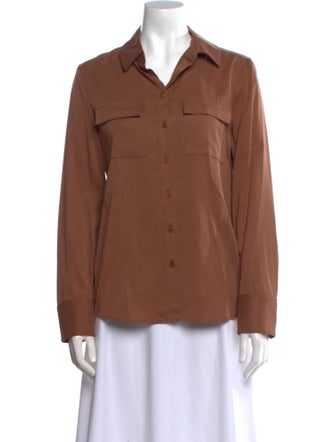 Reformation Long Sleeve Button-Up Top