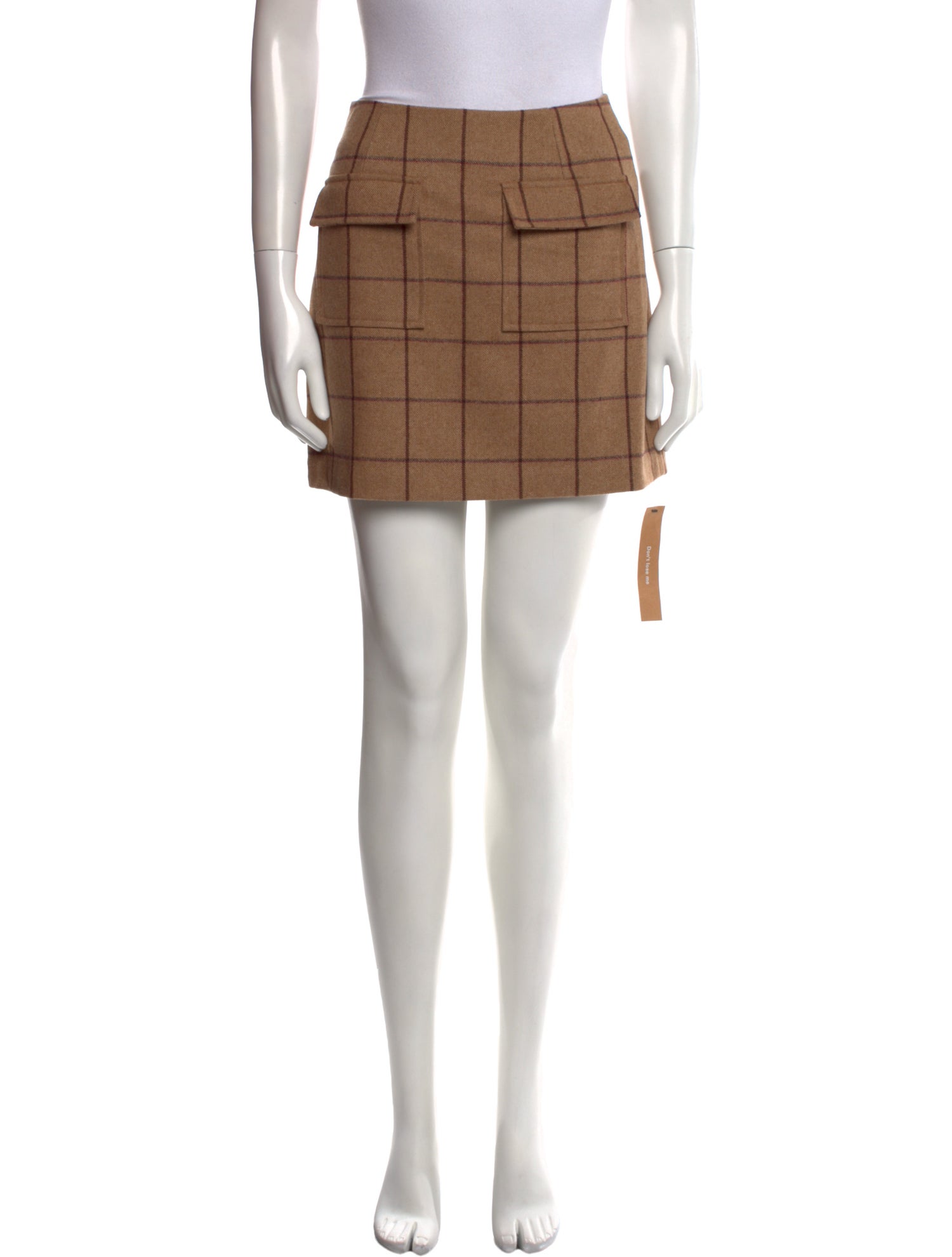 Reformation Plaid Print Mini Skirt w/ Tags