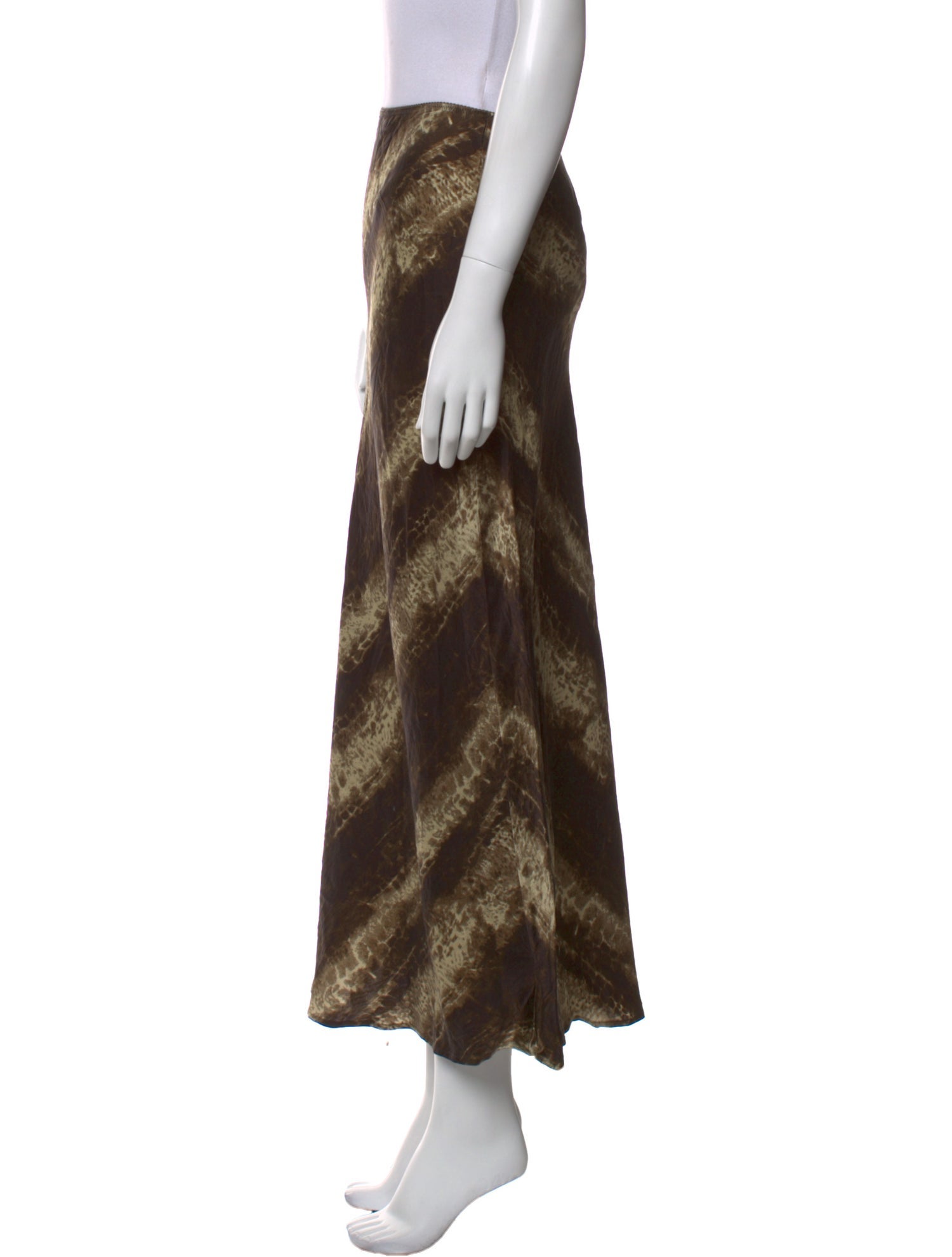 Reformation Silk Midi Length Skirt