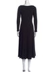 Reformation Square Neckline Midi Length Dress
