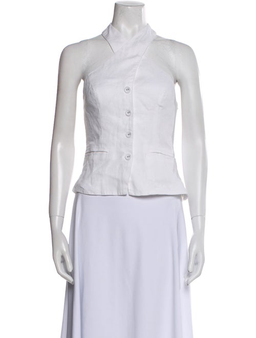 Reformation Linen Sleeveless Crop Top