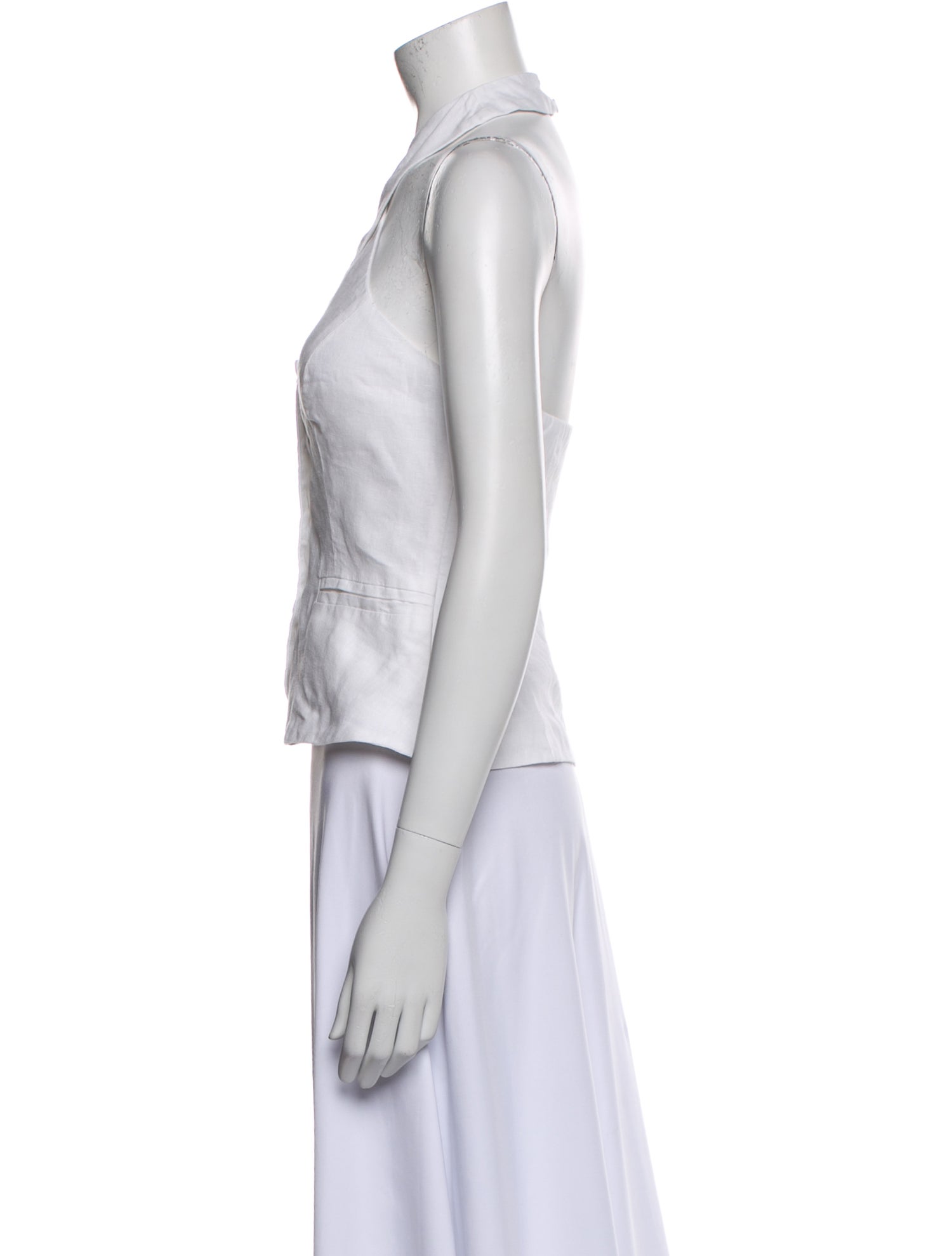 Reformation Linen Sleeveless Crop Top