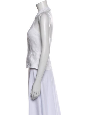 Reformation Linen Sleeveless Crop Top