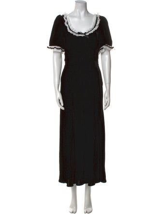 Reformation Scoop Neck Long Dress