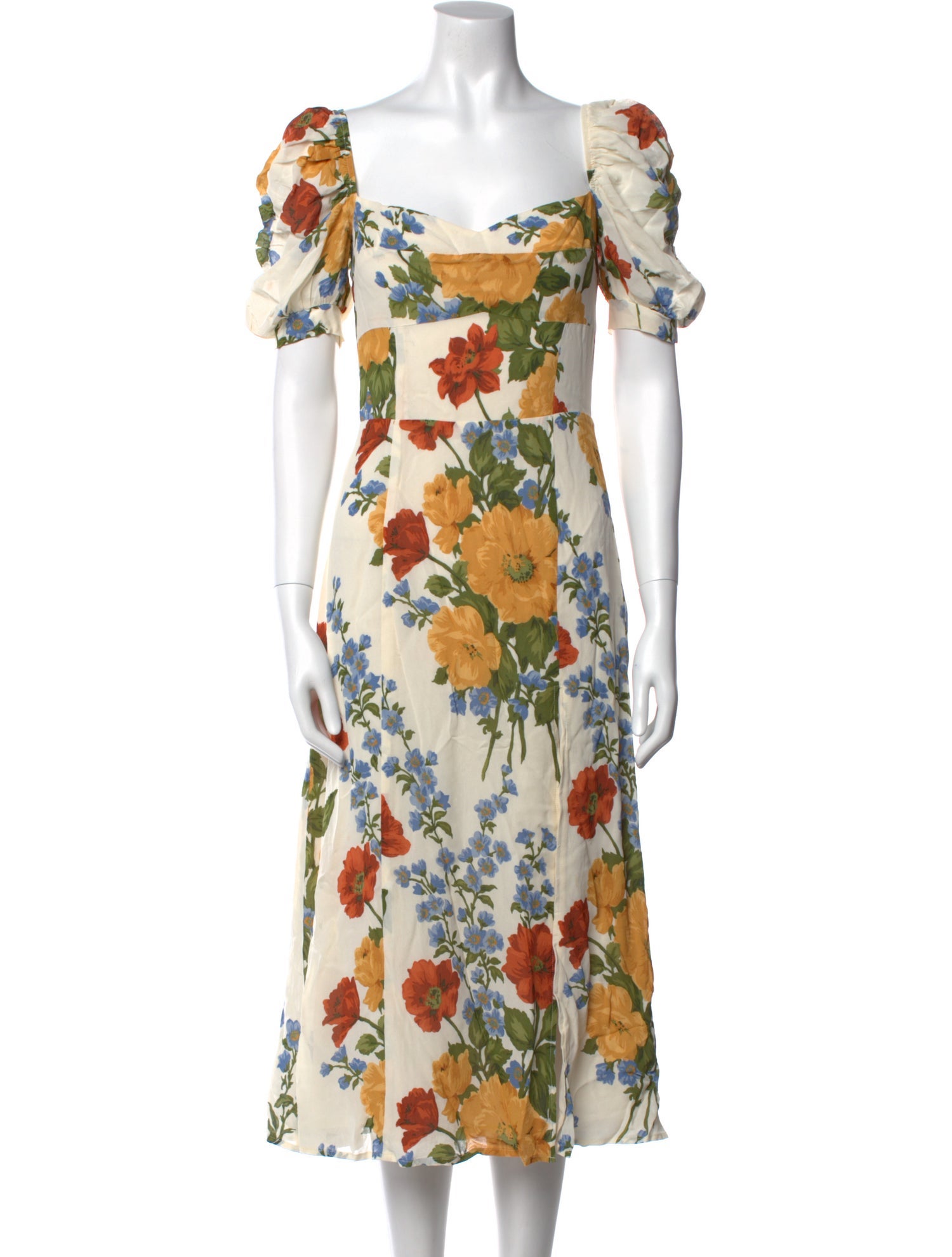 Reformation Floral Print Long Dress