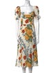 Reformation Floral Print Long Dress