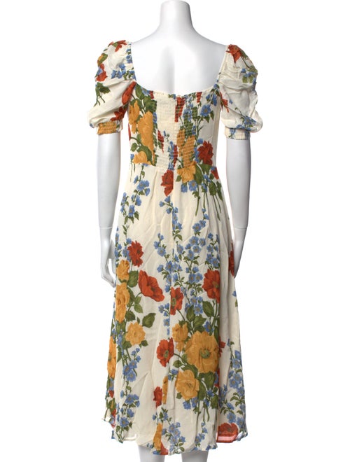 Reformation Floral Print Long Dress
