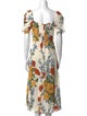 Reformation Floral Print Long Dress