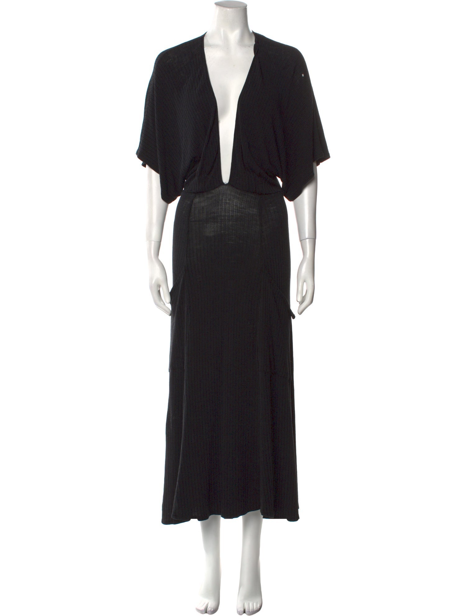 Reformation V-Neck Midi Length Dress