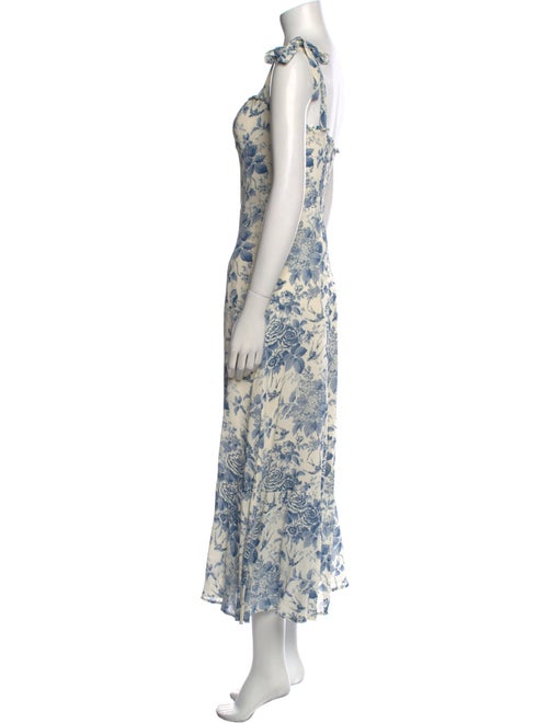 Reformation Floral Print Long Dress