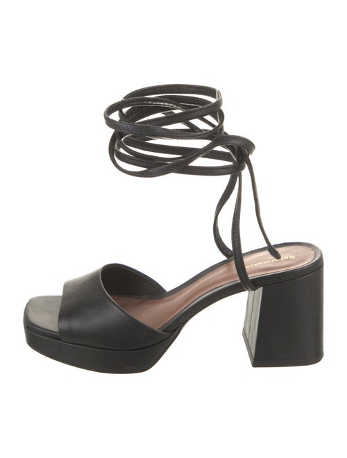 Reformation Leather Printed Sandals