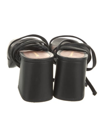 Reformation Leather Printed Sandals