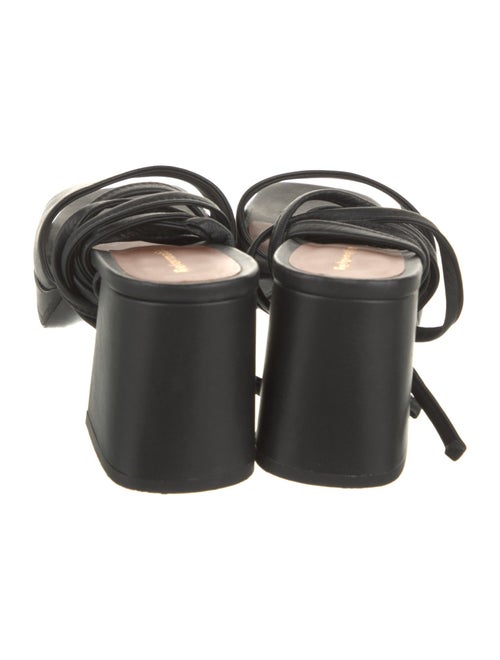 Reformation Leather Printed Sandals