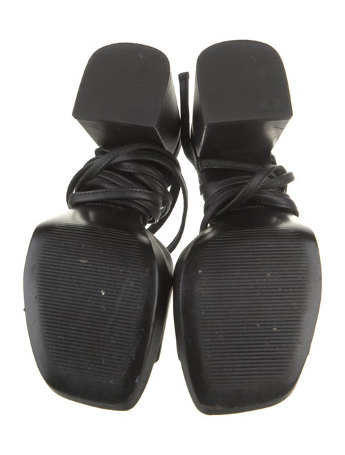 Reformation Leather Printed Sandals