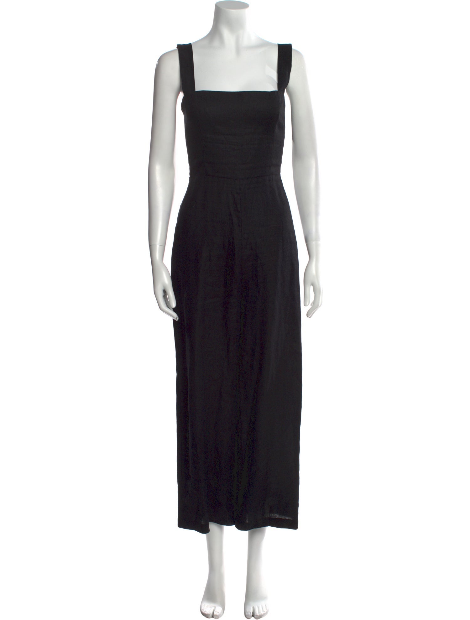 Reformation Linen Square Neckline Jumpsuit